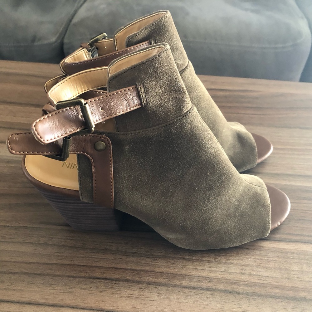 Nine West Suede Booties 7.5
